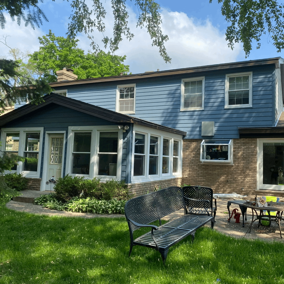 Ascend Replacement Composite Siding in Blue Harbor - Northbrook IL