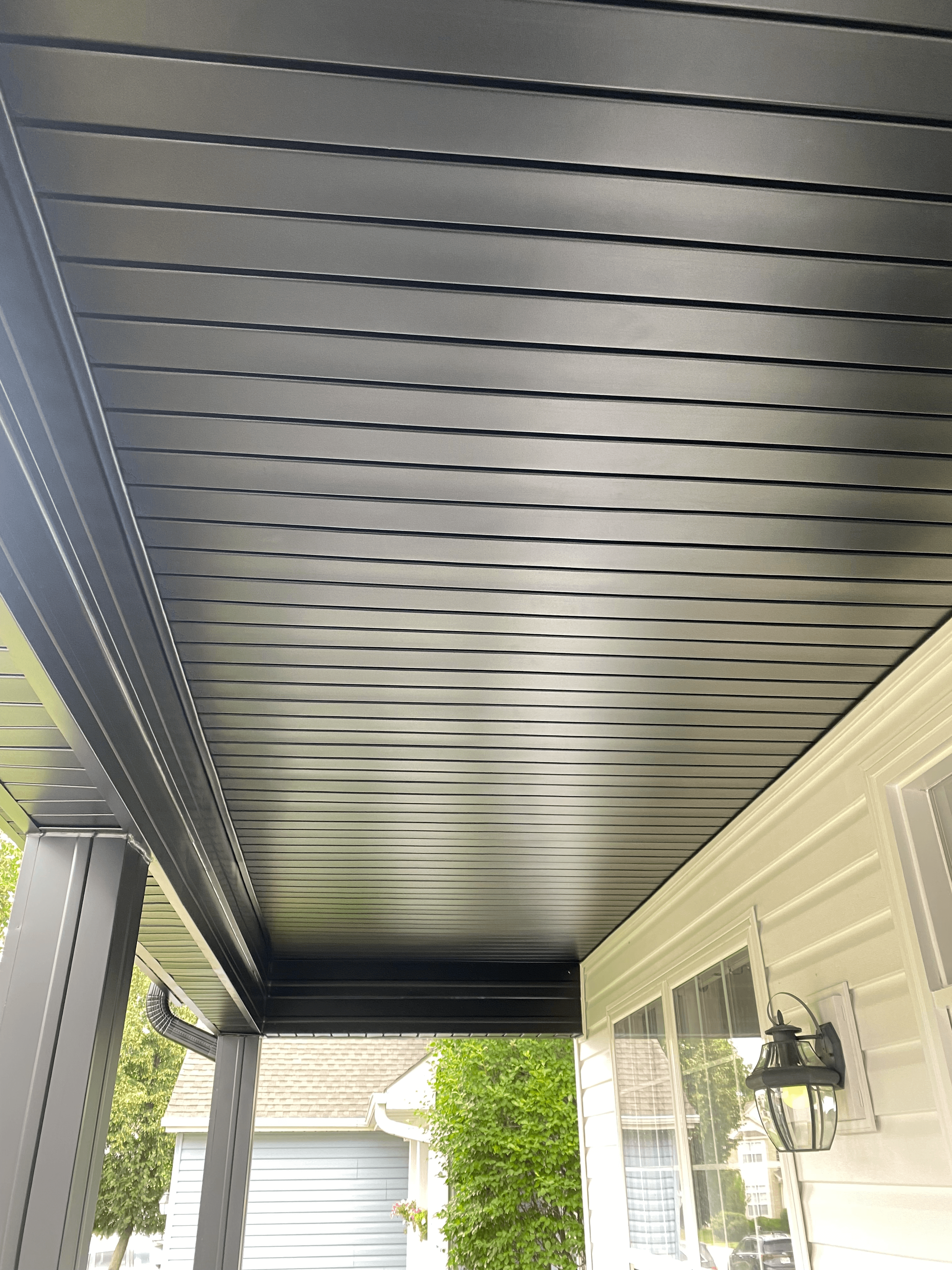 Certainteed Landmark Roof in Moire Black and White Dutchlap Vinyl Siding - Gurnee IL