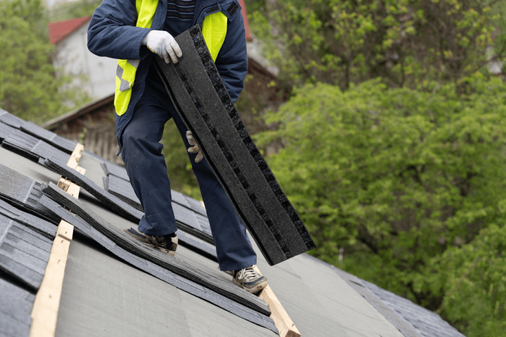 What is a shingle roof?